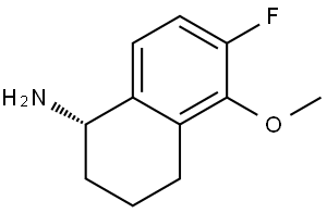 (S)-6-Fluoro-1,2,3,4-tetrahydro-5-methoxy-1-naphthalenamine Structure