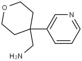 2H-Pyran-4-methanamine, tetrahydro-4-(3-pyridinyl)- Structure
