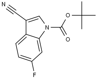 tert-butyl 3-cyano-6-fluoro-1H-indole-1-carboxylate Structure