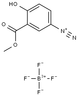Benzenediazonium, 4-hydroxy-3-(methoxycarbonyl)-, tetrafluoroborate(1-) (1:1) (ACI) Structure