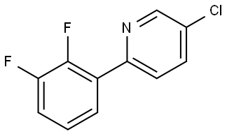 5-Chloro-2-(2,3-difluorophenyl)pyridine Structure