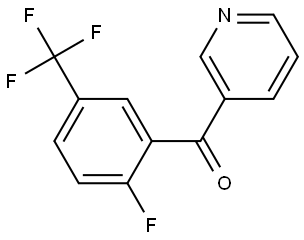 2-Fluoro-5-(trifluoromethyl)phenyl]-3-pyridinylmethanone Structure