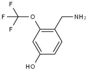 4-(Aminomethyl)-3-(trifluoromethoxy)phenol Structure
