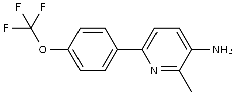 2-Methyl-6-[4-(trifluoromethoxy)phenyl]-3-pyridinamine Structure