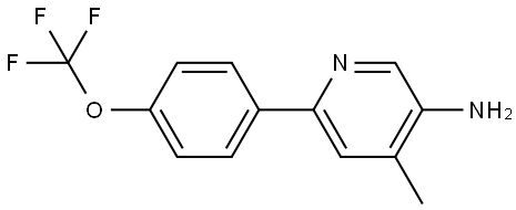 4-Methyl-6-[4-(trifluoromethoxy)phenyl]-3-pyridinamine Structure