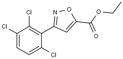 Ethyl 3-(2,3,6-trichlorophenyl)-5-isoxazolecarboxylate Structure