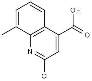 2-chloro-8-methylquinoline-4-carboxylic acid Structure