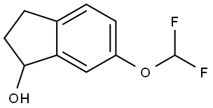 6-(Difluoromethoxy)-2,3-dihydro-1H-inden-1-ol Structure