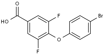4-(4-Bromophenoxy)-3,5-difluorobenzoic acid Structure