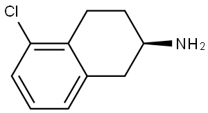 (R)-5-chloro-1,2,3,4-tetrahydronaphthalen-2-amine Structure