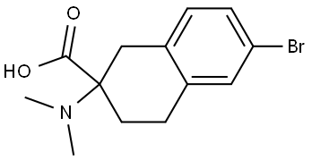 6-Bromo-2-(dimethylamino)-1,2,3,4-tetrahydro-2-naphthalenecarboxylic acid Structure