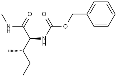 benzyl ((2S,3S)-3-methyl-1-(methylamino)-1-oxopentan-2-yl)carbamate Structure