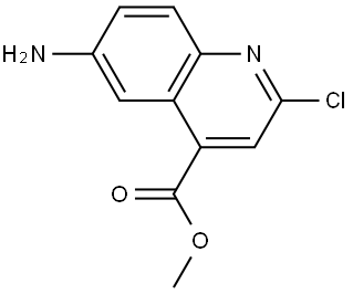 methyl 6-amino-2-chloroquinoline-4-carboxylate Structure