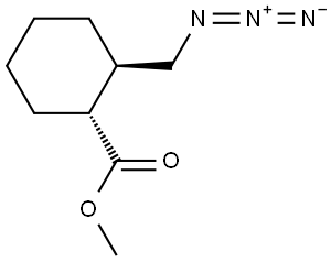 rac-methyl (1R,2R)-2-(azidomethyl)cyclohexane-1-carboxylate Structure