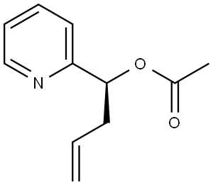(S)-1-(pyridin-2-yl)but-3-en-1-yl acetate Structure