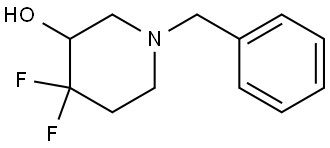 1-Benzyl-4,4-difluoropiperidin-3-ol Structure