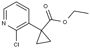 ethyl 1-(2-chloropyridin-3-yl)cyclopropane-1-carboxylate Structure