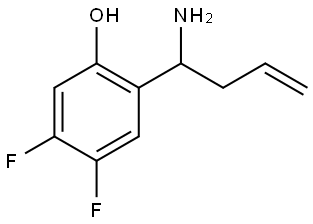 2-(1-aminobut-3-en-1-yl)-4,5-difluorophenol Structure