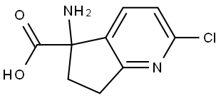 5-Amino-2-chloro-6,7-dihydro-5H-cyclopenta[b]pyridine-5-carboxylic acid Structure