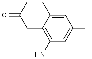 8-Amino-6-fluoro-3,4-dihydronaphthalen-2(1H)-one Structure