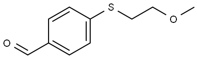 4-((2-methoxyethyl)thio)benzaldehyde Structure