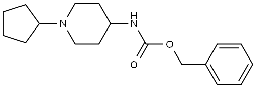 benzyl N-(1-cyclopentylpiperidin-4-yl)carbamate Structure