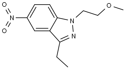 3-Ethyl-1-(2-methoxyethyl)-5-nitro-1H-indazole Structure
