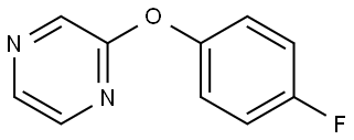 Pyrazine, 2-(4-fluorophenoxy)- Structure