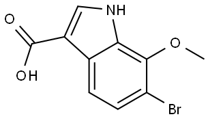 6-bromo-7-methoxy-1H-indole-3-carboxylic acid Structure