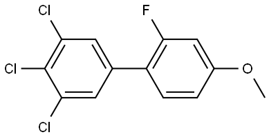 3',4',5'-Trichloro-2-fluoro-4-methoxy-1,1'-biphenyl Structure