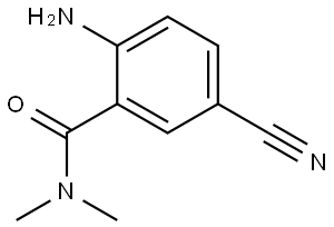 2-Amino-5-cyano-N,N-dimethylbenzamide Structure