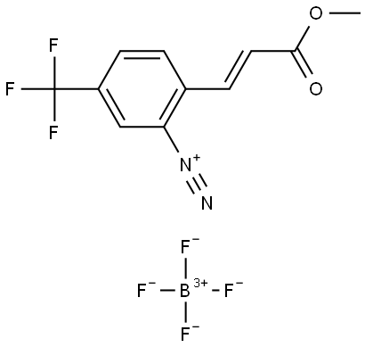 Benzenediazonium, 2-[(1E)-3-methoxy-3-oxo-1-propen-1-yl]-5-(trifluoromethyl)-, tetrafluoroborate(1-) (1:1) (ACI) Structure