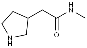3-Pyrrolidineacetamide, N-methyl- Structure