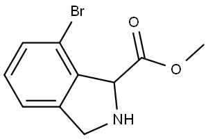 Methyl 7-bromo-2,3-dihydro-1H-isoindole-1-carboxylate Structure
