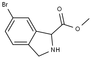 Methyl 6-bromo-2,3-dihydro-1H-isoindole-1-carboxylate Structure