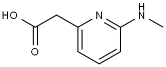6-(Methylamino)-2-pyridineacetic acid Structure