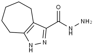 1H,4H,5H,6H,7H,8H-cyclohepta[c]pyrazole-3-carbohydrazide Structure