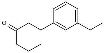 Cyclohexanone, 3-(3-ethylphenyl)- Structure