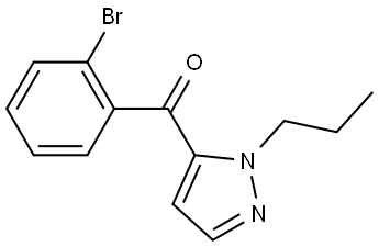(2-Bromophenyl)(1-propyl-1H-pyrazol-5-yl)methanone Structure