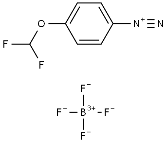 Benzenediazonium, 4-(difluoromethoxy)-, tetrafluoroborate(1-) (1:1) (ACI) Structure