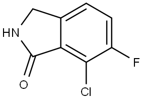 7-chloro-6-fluoroisoindolin-1-one Structure