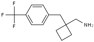 (1-(4-(Trifluoromethyl)benzyl)cyclobutyl)methanamine Structure