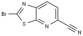 2-bromo-[1,3]thiazolo[4,5-e]pyridine-5-carbonitrile Structure