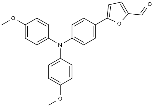 2-Furancarboxaldehyde, 5-[4-[bis(4-methoxyphenyl)amino]phenyl]- Structure