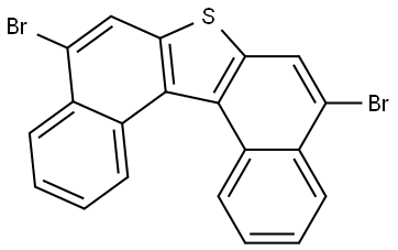 5,9-dibromodinaphtho[2,1-b:1',2'-d]thiophene Structure