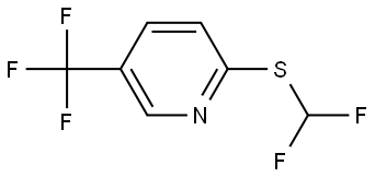 2-[(Difluoromethyl)thio]-5-(trifluoromethyl)pyridine Structure