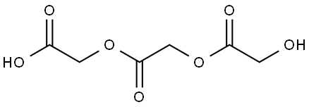 2-(2-(2-hydroxyethanoyloxy)ethanoyloxy)ethanoic acid Structure