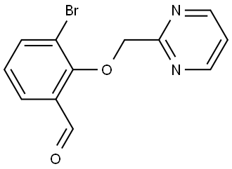3-Bromo-2-(2-pyrimidinylmethoxy)benzaldehyde Structure