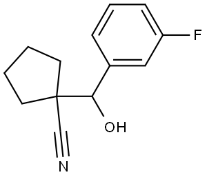 1-[(3-Fluorophenyl)hydroxymethyl]cyclopentanecarbonitrile Structure