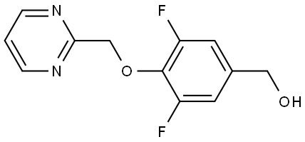 3,5-Difluoro-4-(2-pyrimidinylmethoxy)benzenemethanol Structure